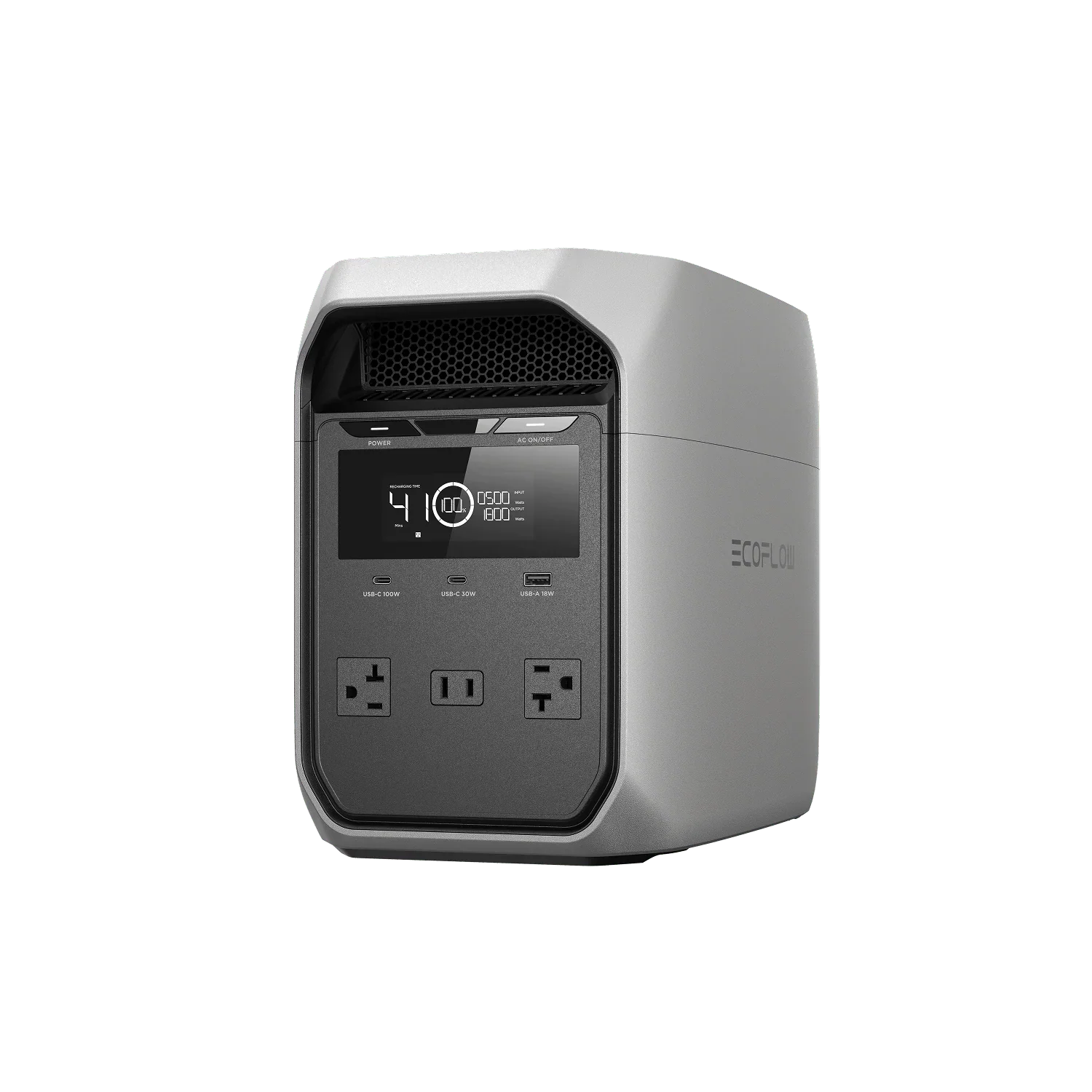 EcoFlow DELTA 3 Classic portable power station front view 1024Wh