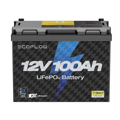 EcoFlow Lithium 12V 100Ah Deep Cycle Marine Trolling Motor Battery
