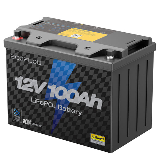 EcoFlow Lithium 12V 100Ah Deep Cycle Marine Trolling Motor Battery