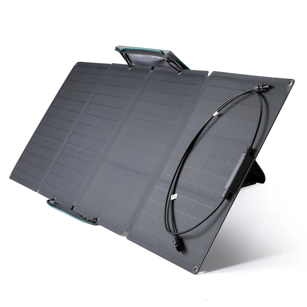 EcoFlow 110W portable solar panel foldable front view