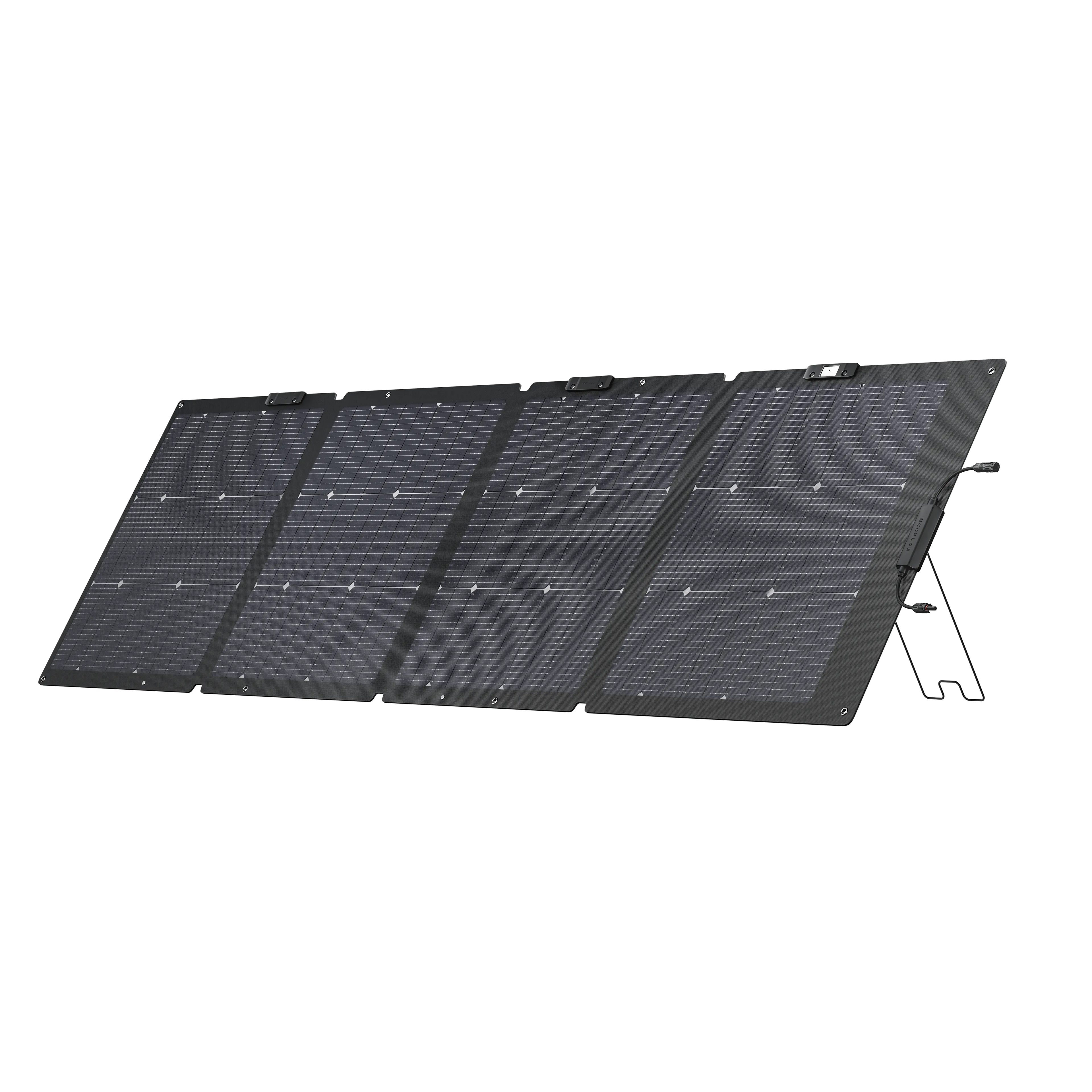 EcoFlow NextGen 220W bifacial portable solar panel foldable front view