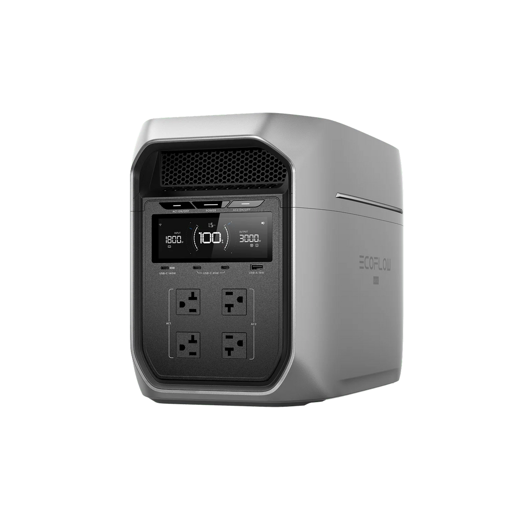 EcoFlow DELTA 3 Max Plus portable power station front view 2048Wh