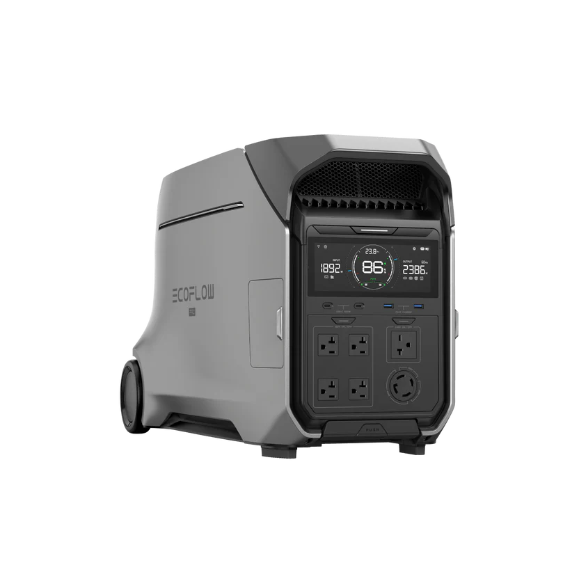 EcoFlow DELTA Pro 3 portable home battery with wheels