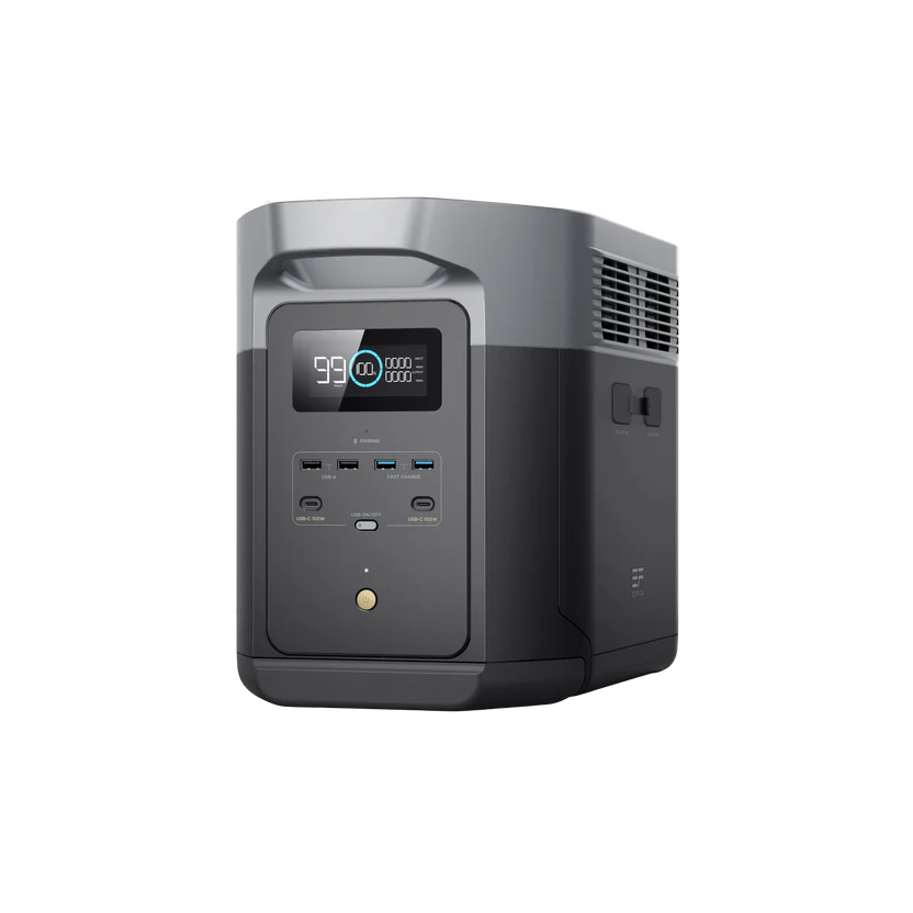 EcoFlow DELTA 2 Max portable power station front view 2048Wh