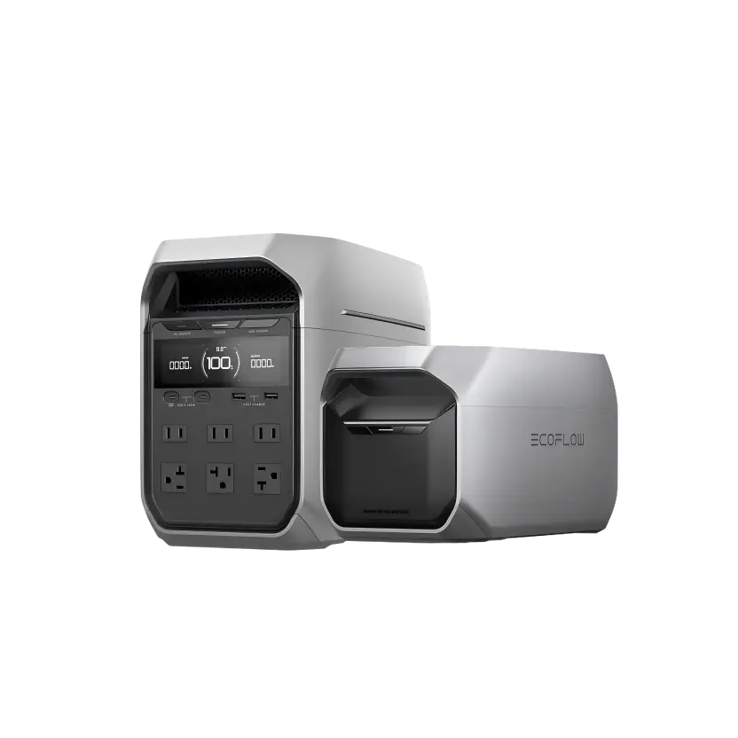 EcoFlow DELTA 3 Plus 2kWh Home Backup Kit with portable power station and smart extra battery